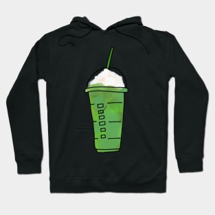 Green Iced Coffee Blended Drink Frappe Hoodie